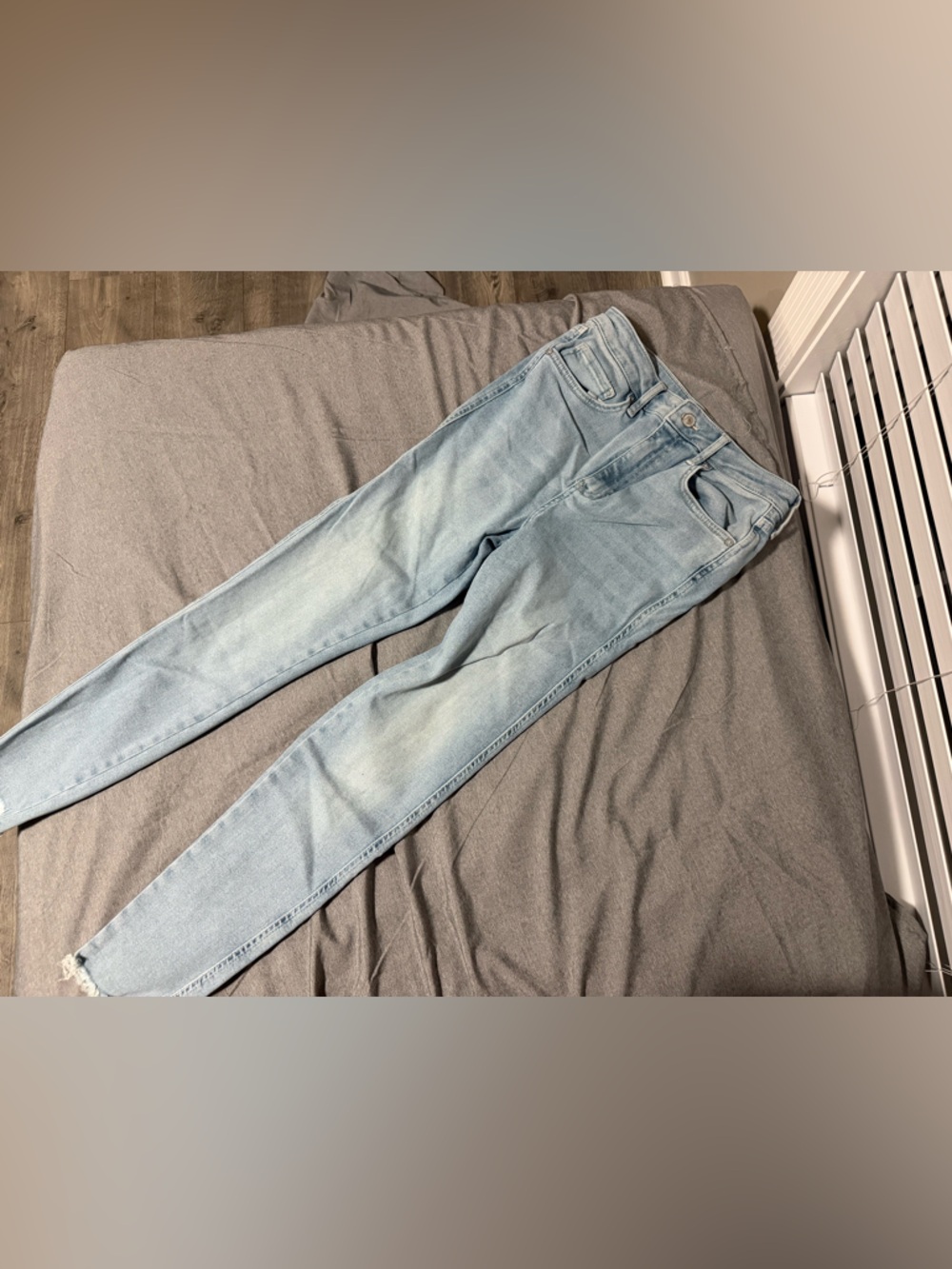 Free People Light Blue High-Rise Jeggings